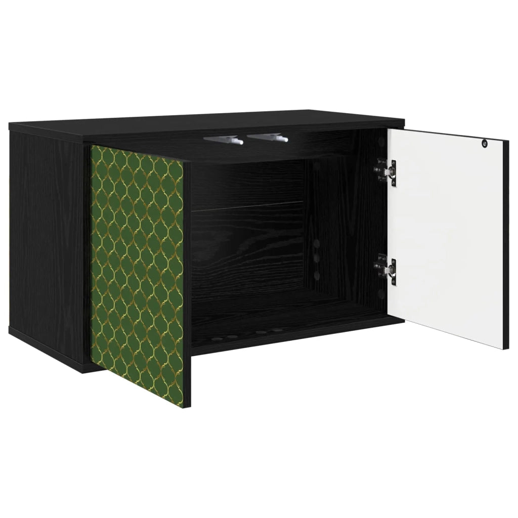 Mobile TV da Parete GELEEN 69 x 33 x 40 cm Rovere Nero 8007114
