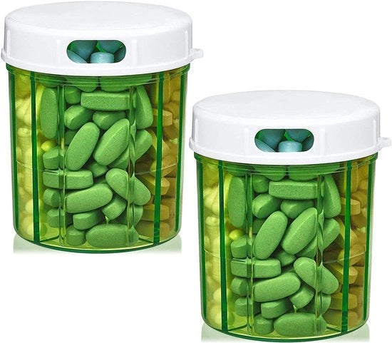 Organizzatore di Cilindri per Medicinali e Supplementi a 2 Cilindri