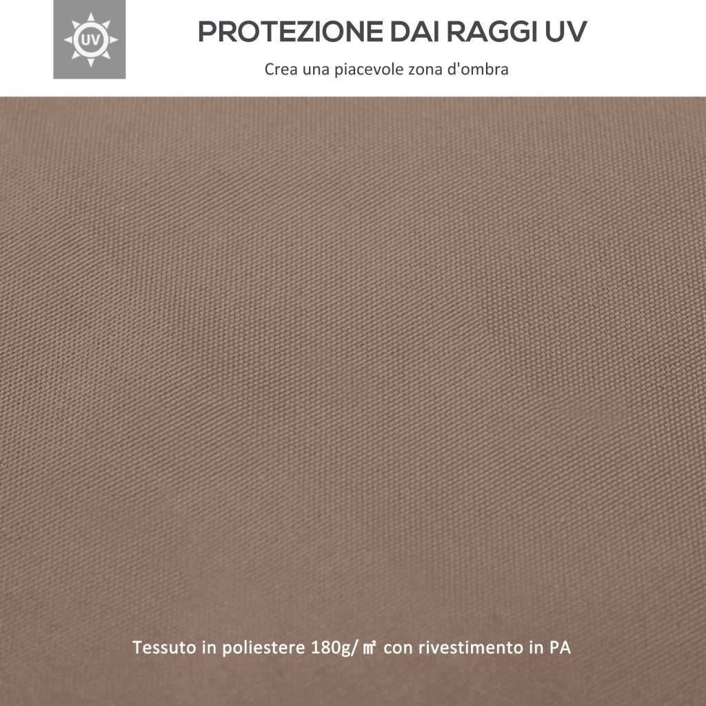 Tenda da Giardino 3x3 m ¨C zephmum ¨C Marrone