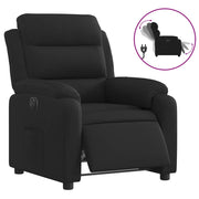 Poltrona | Sedia Relax Elettrica Reclinabile Nera in Tessuto
