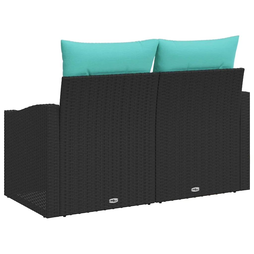 Divano da giardino Grigio 123 x 62 x 69cm polyrattan