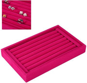 Cassa di presentazione per anelli, organizzatore di gioielli display per orecchini, contenitore per 7 slot, capace di contenere 50-70 anelli (3#)
