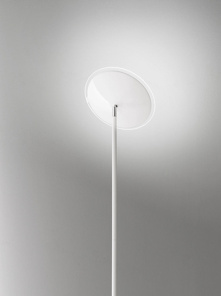 Piantana in metallo colore bianco Febe Interruttore on/off a pedale LED 18W 3000K CRI?80 220-240V 50/60Hz 1400Lm