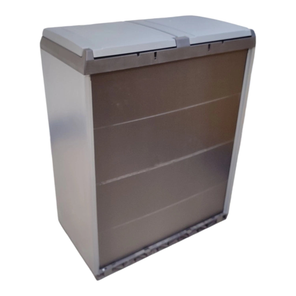 ARMADIO PLASTICA RACCOLTA DIFFERENZIATA 68X39X85 KETER SPLIT BASIC GRIGIO