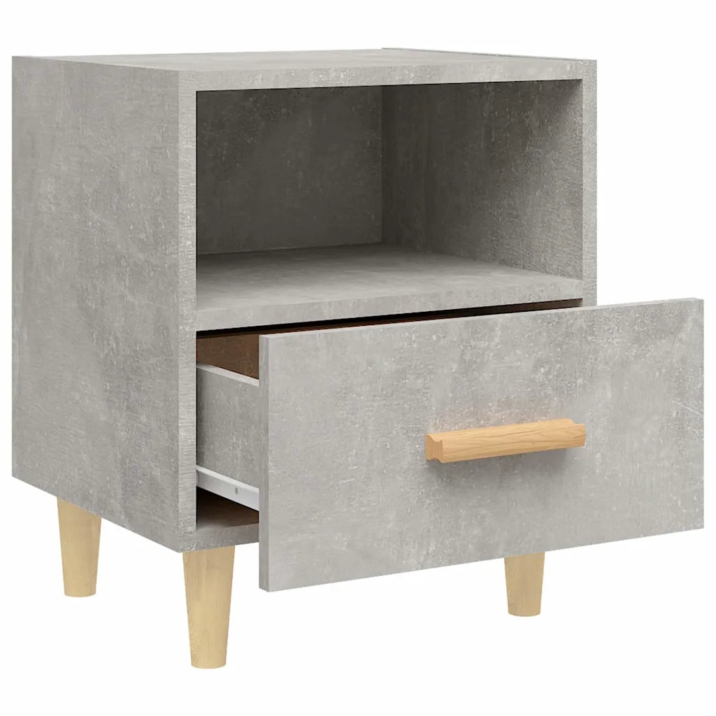 Comodino Grigio Cemento 40x35x47 cm 812014