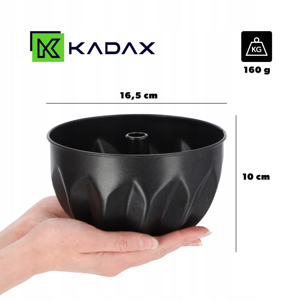 Teglia da forno antiaderente KADAX con camino, 16,5 cm