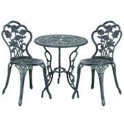 Set Mobili da Bistrot Wakefield con Motivi Floreali - Verde Antichizzato casa.pro