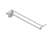 GANCIO IN FILO CROMATO PER BARRE UNIVERSALI CON PORTAPREZZI  ø mm.10x400 l.