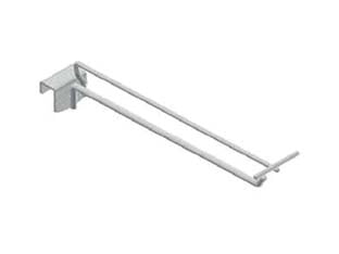 GANCIO IN FILO CROMATO PER BARRE UNIVERSALI CON PORTAPREZZI  ø mm.10x400 l.