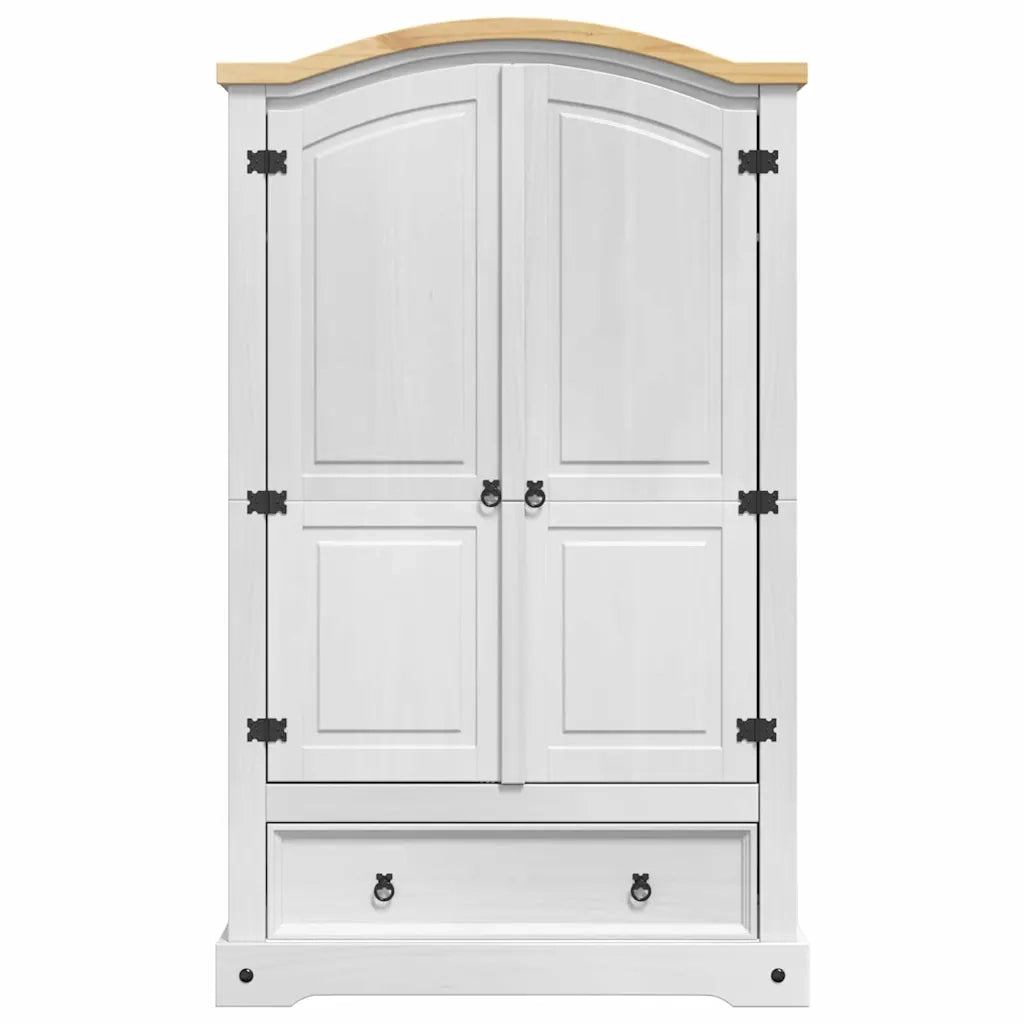 Guardaroba Corona Bianco 101 x 52 x 170 cm Pino massello 42021192