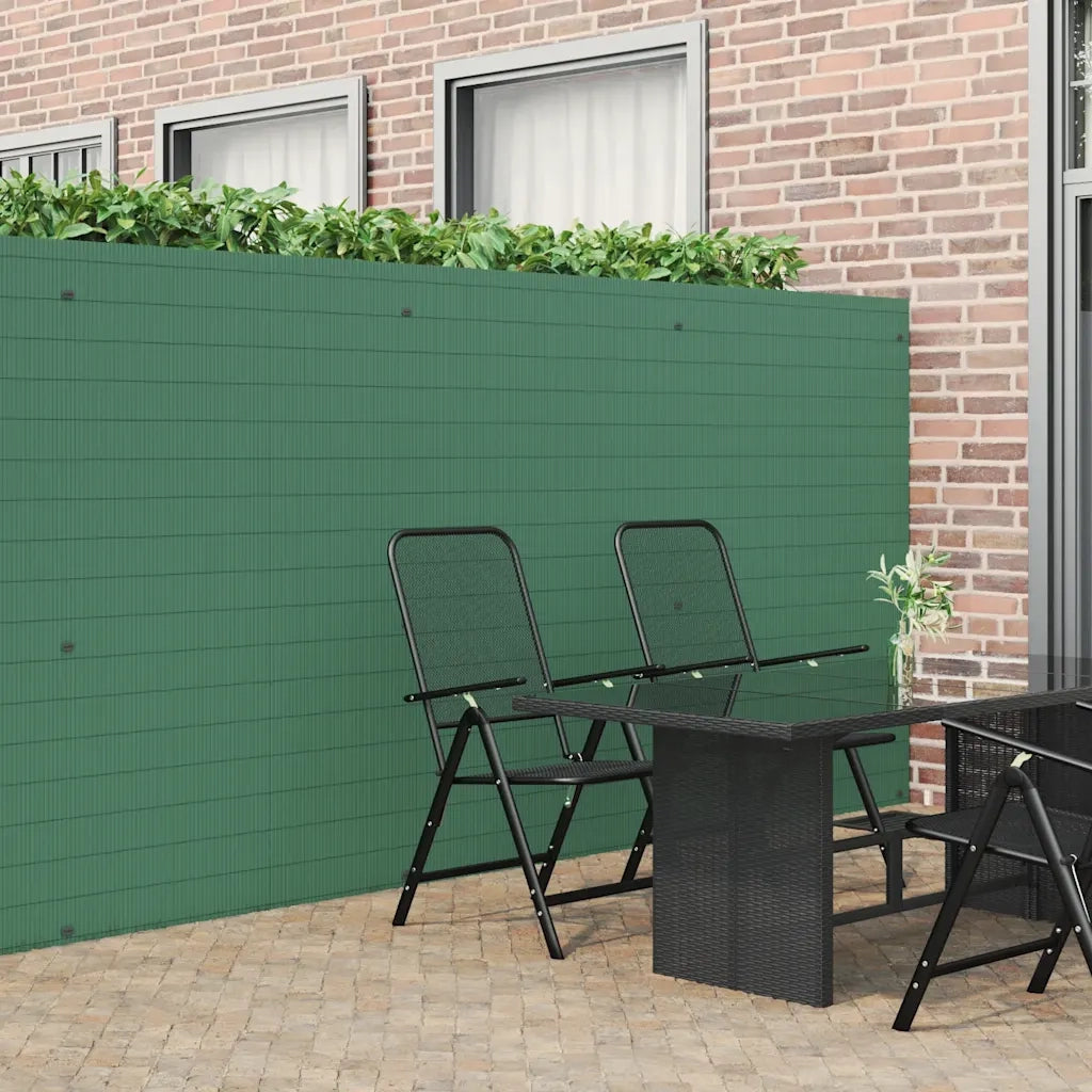 Recinzione da Giardino Bifacciale Verde 1,8x3 m in PVC