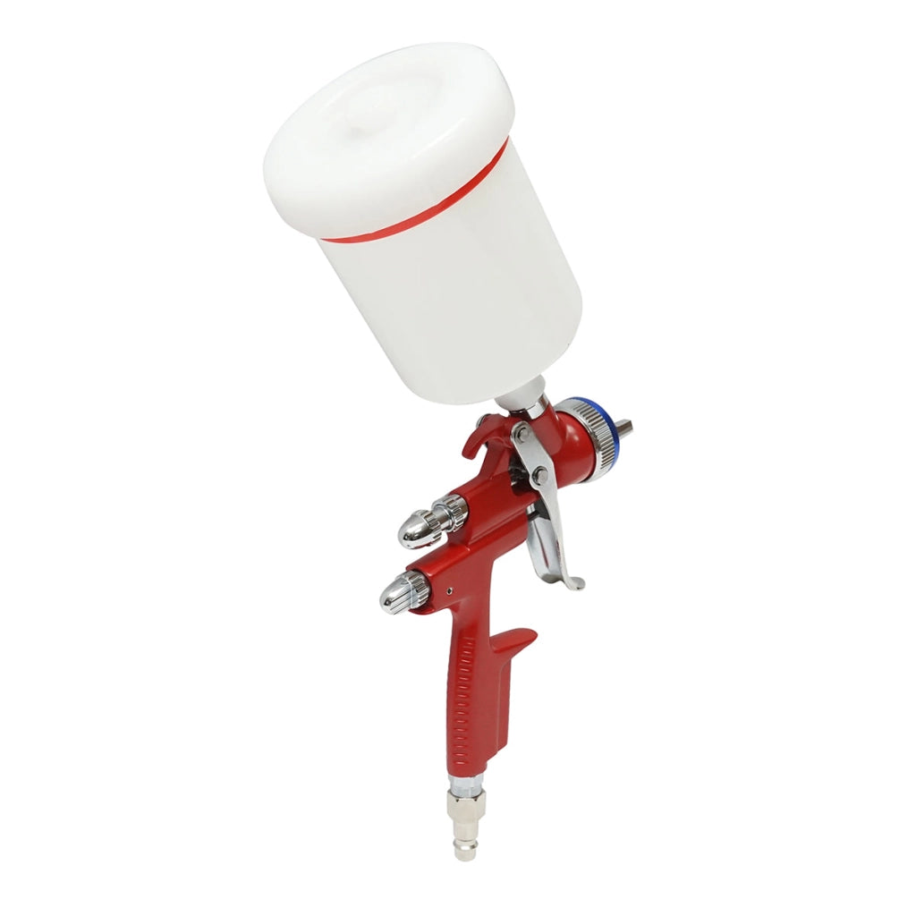 Pistola per verniciatura ad aria compressa 500 ml, ugello 2 mm, portata 300 ml/min, pressione max 4 bar