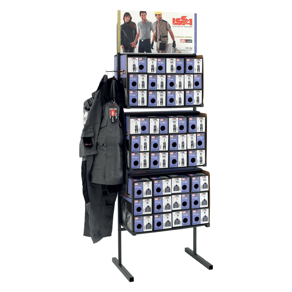 1pz espositore per abbigliamento 'issa' fornito vuoto cod:ferx.espstarternlm