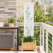 Schermo per privacy in giardino Floreale Bianco 32 x 140 cm 876225