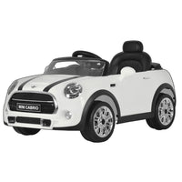 Macchina Elettrica per Bambini 12V con Licenza Mini Cooper Cabrio Bianca