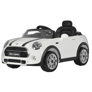 Macchina Elettrica per Bambini 12V con Licenza Mini Cooper Cabrio Bianca