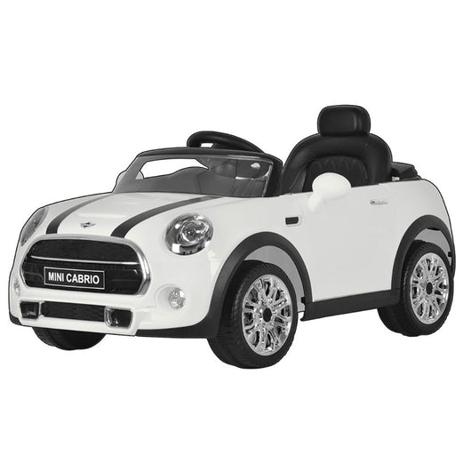 Macchina Elettrica per Bambini 12V con Licenza Mini Cooper Cabrio Bianca