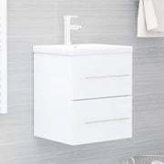 Mobile Bagno con Lavabo Integrato Bianco in Legno Multistrato 3099032