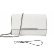 Borse a maniglia per donne, borse da crossbody estive e borse a rete con cinturino, bianco, piccolo