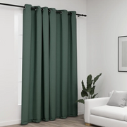 Tenda Oscurante Effetto Lino con Occhielli Verde 290x245 cm cod mxl 66394