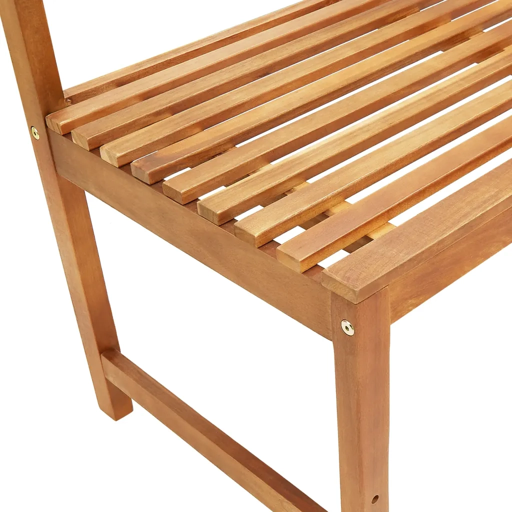 Set da Bistrot 4 pz in Legno Massello di Acacia 3057864