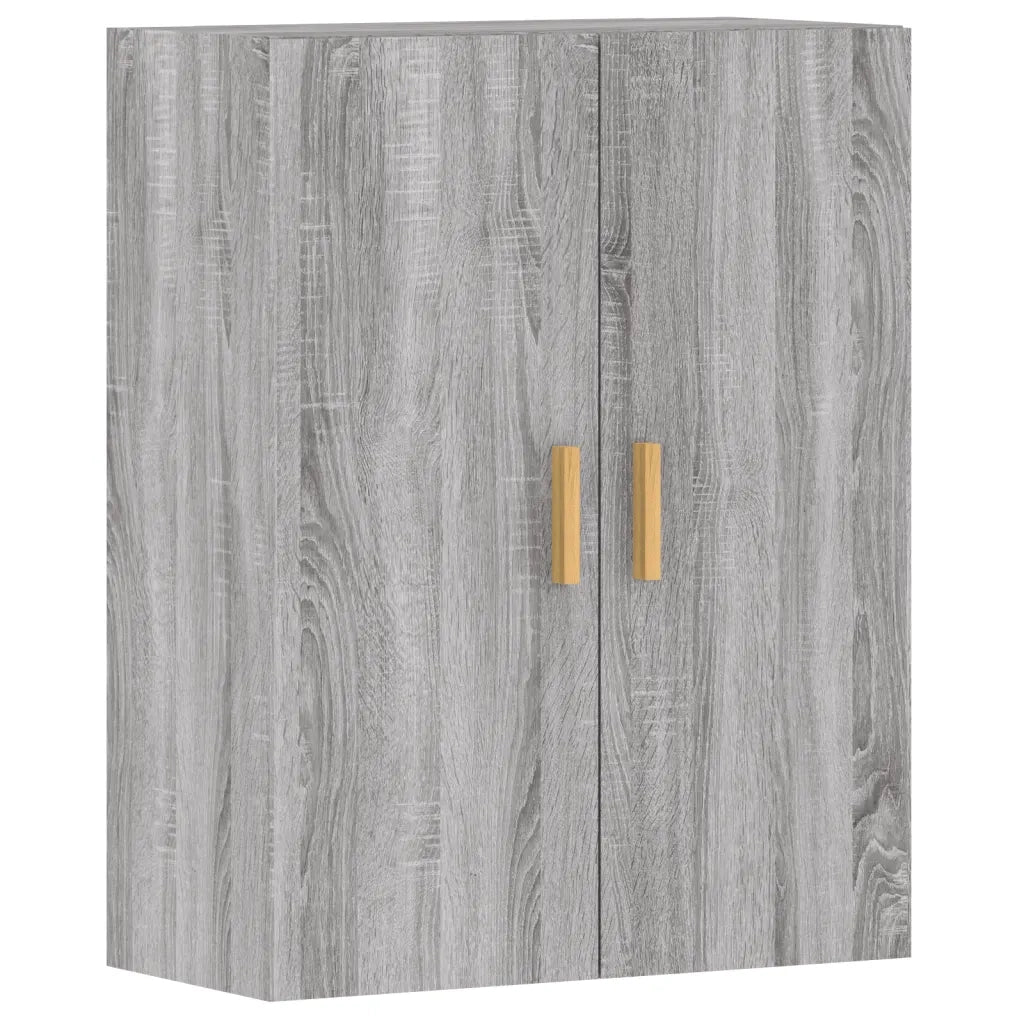 Armadietti a Parete 2 pz Grigio Sonoma in Legno Multistrato 3197879