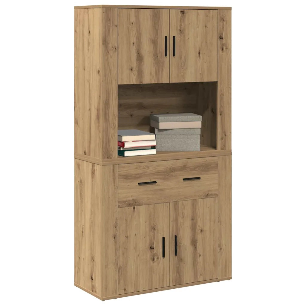 Highboard rovere artigianale 80 x 33 x 150 cm Legno multistrato 3334341