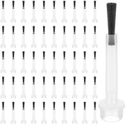 Kit di pennelli per smalti a sostituzione - 50 pezzi - Pennelli morbidi - Design testa piatta - Dimensione miniatura - Materiale plastico - Pennello per smalti