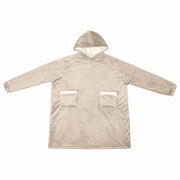 Felpa coperta Beige L Pile e Flanella CFW3200786
