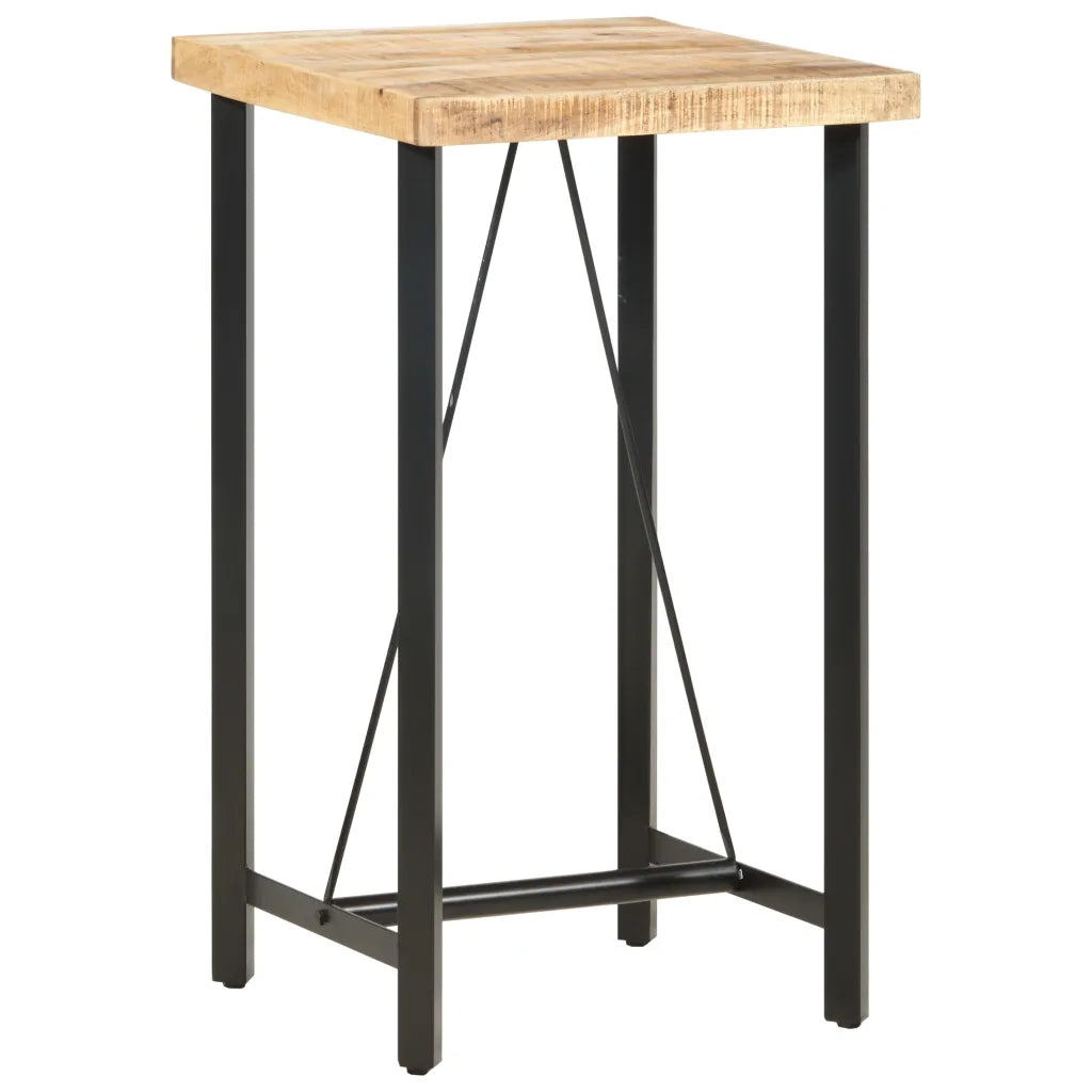Tavolo da Bar 60x60x107 cm in Legno Ruvido di Mango cod mxl 19793