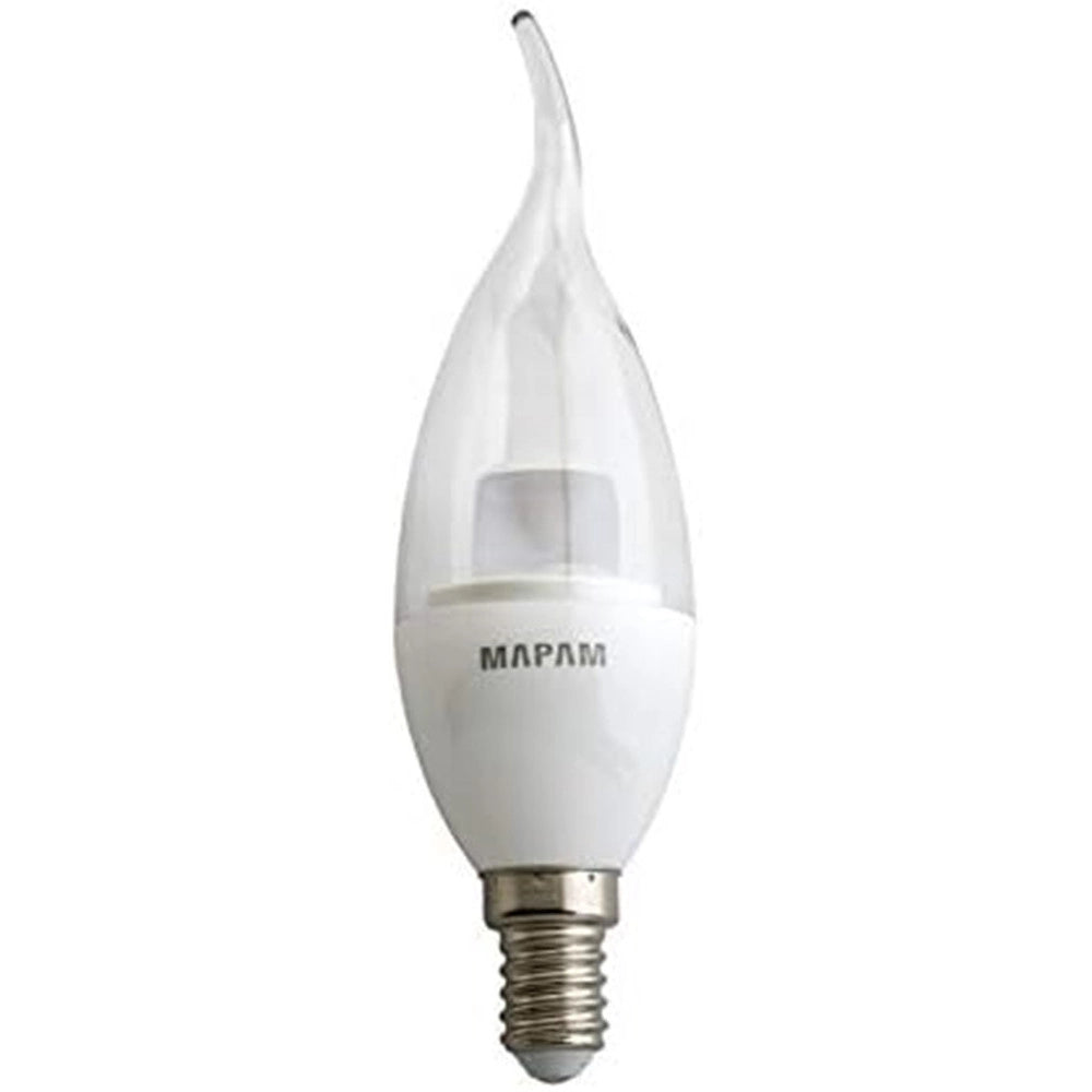 Trade Shop - Lampadina Led E14 Candela Trasparente 5 Watt Luce Fredda 6500k Alta Qualità 00289 -