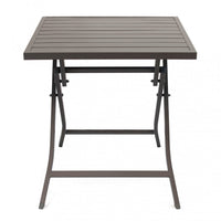 Tavolo Alabama 70x70x73 h cm in Alluminio Taupe