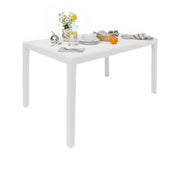 Ariana, Tavolo da Esterno 10 Posti Made in Italy, 90x150x72h cm Bianco