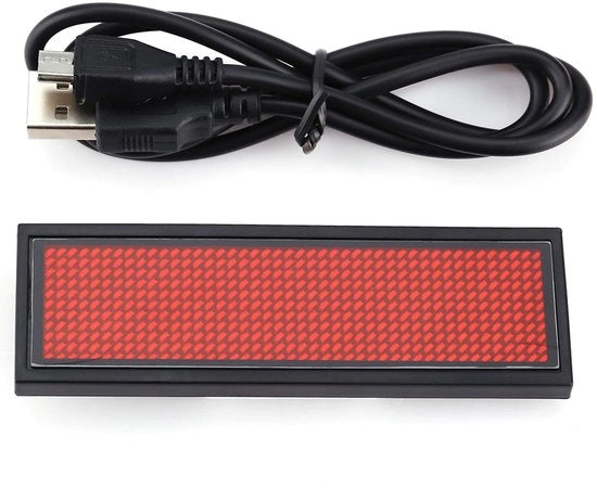Display LED programmabile - 12 x 9 cm - Nome digitale scorrevole - Ideale per eventi e attività commerciali