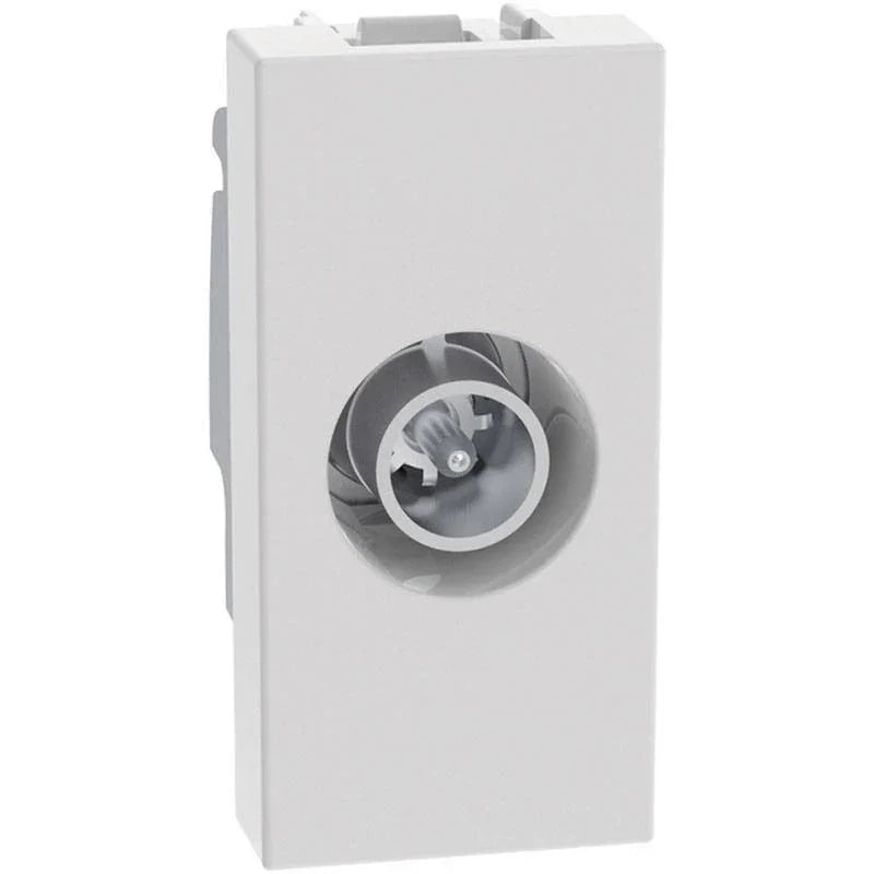 Presa TV coassiale passante Bticino MatixGO 1 modulo bianca JW4202P14