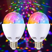 Lampada da Parete a LED 360 Gradi Rotante - Colori RGB - Fitting E27 - Decorazione da Festa - 2 Pezzi - Lampada da Festa