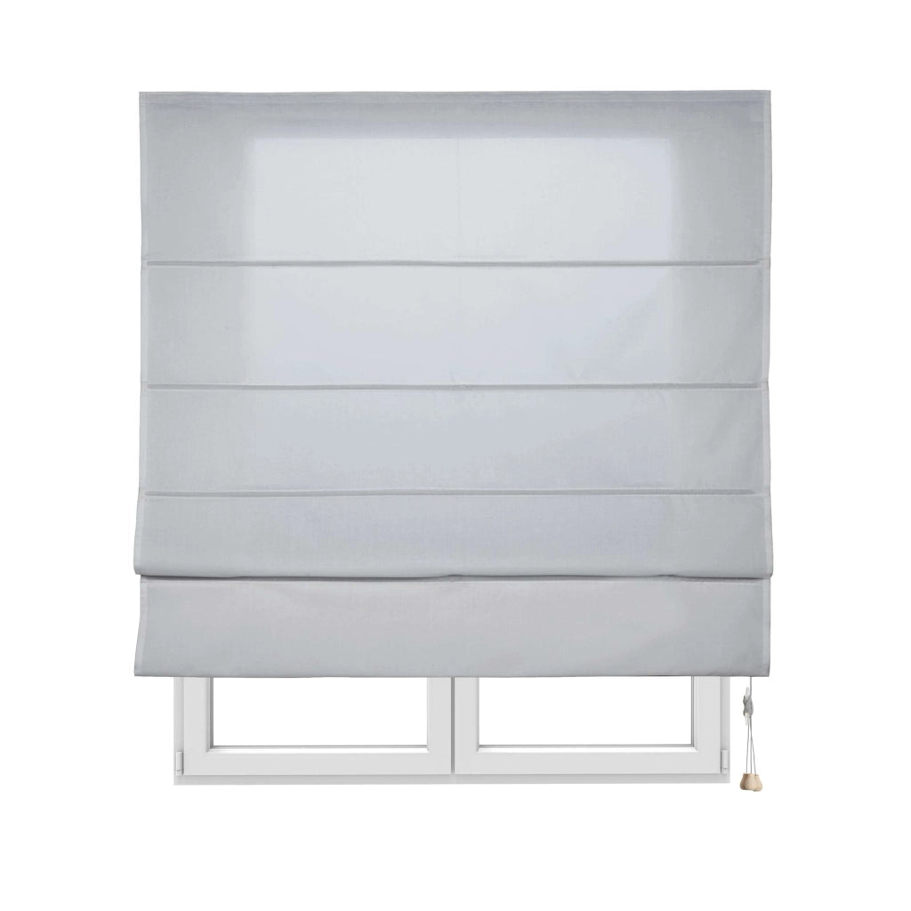 Tenda a Pacchetto Con Aste, Traslucida Per Finestre e Porte Grigio 75x175 cm