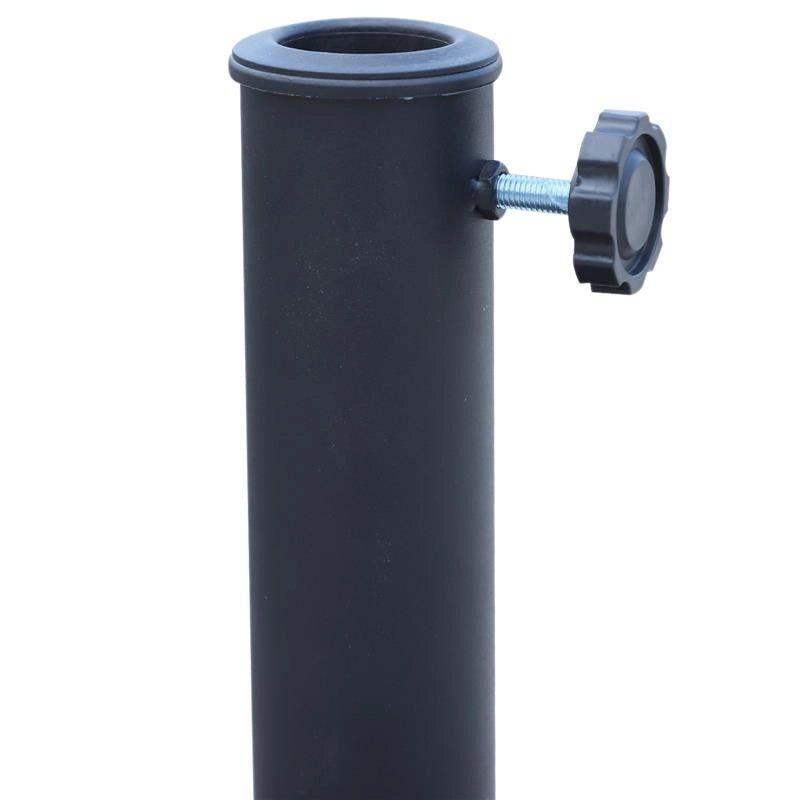BASE PER OMBRELLONE DA 38MM E 48MM IN RESINA E ACCIAIO 52 X 41 CM NERO