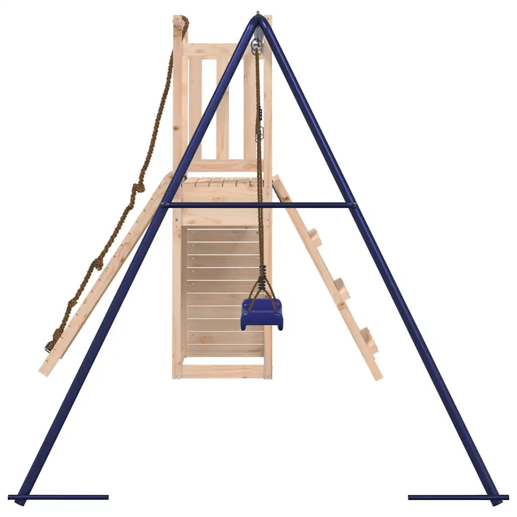 Set da Gioco da Esterno in Legno Massello di Pino