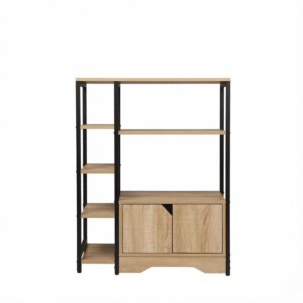 LIBRERIA 80x35x97 cm in MDF E1 colore rovere chiaro