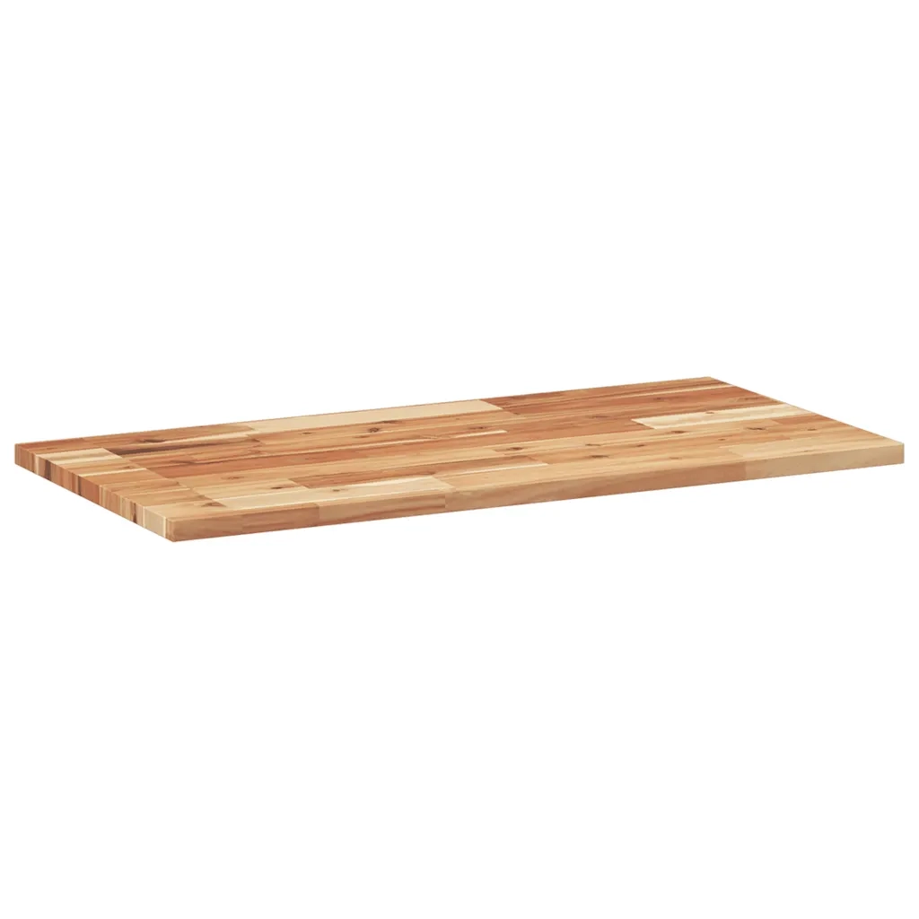 vidaXL Piano Tavolo Rettangolare 80x40x2cm in Legno Massello di Acacia