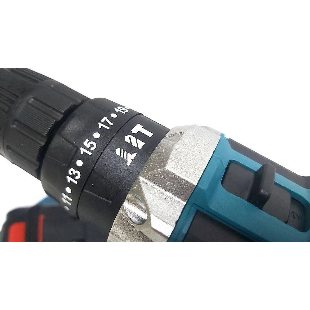 Trade Shop - Trapano Avvitatore Doppia Batteria A Litio 36 V Max + Valigetta 26 Accessori Lld -