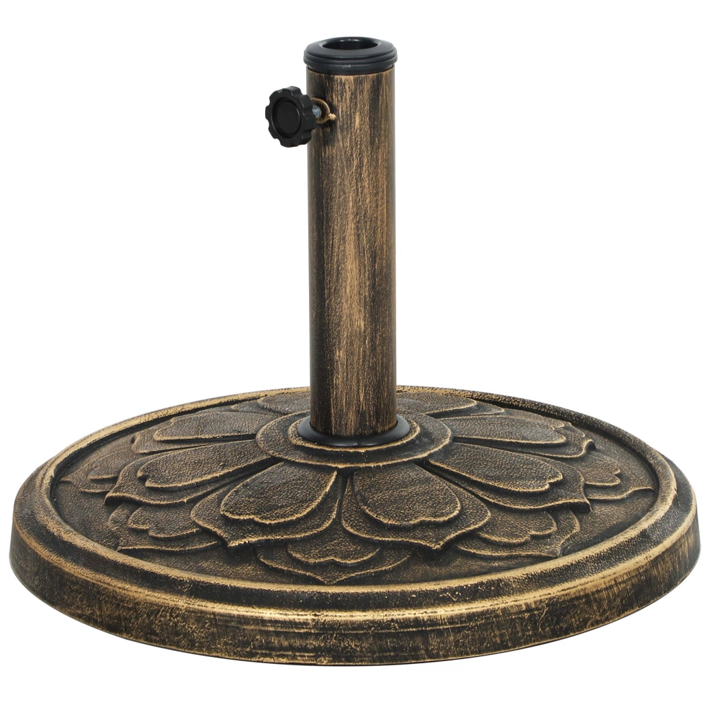 Base per Ombrellone con Peso ¨C zephmum ¨C Bronce ?46x33 cm 12 kg