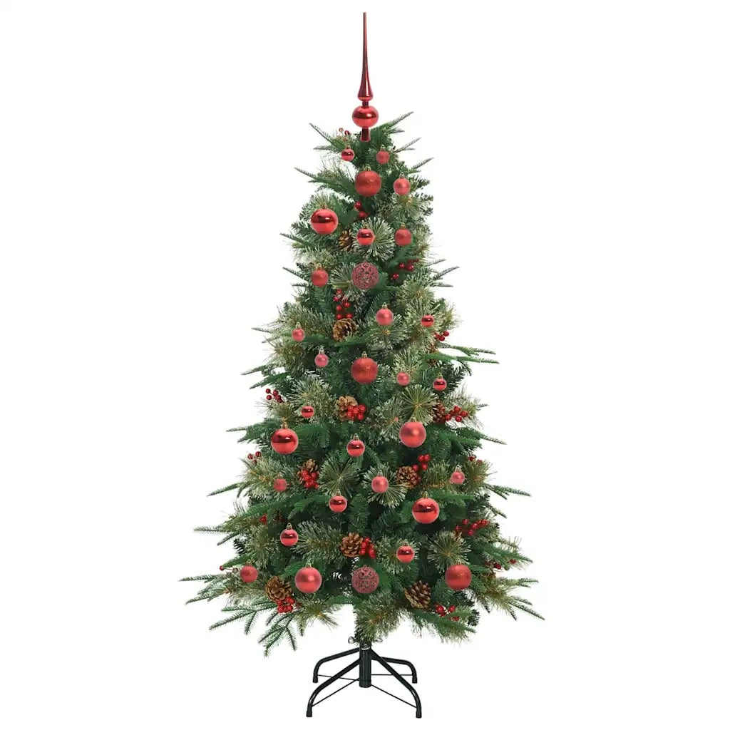 Albero di Natale | Decorazioni natalizie Artificiale con Rami Pieghevoli Verde 120 cm