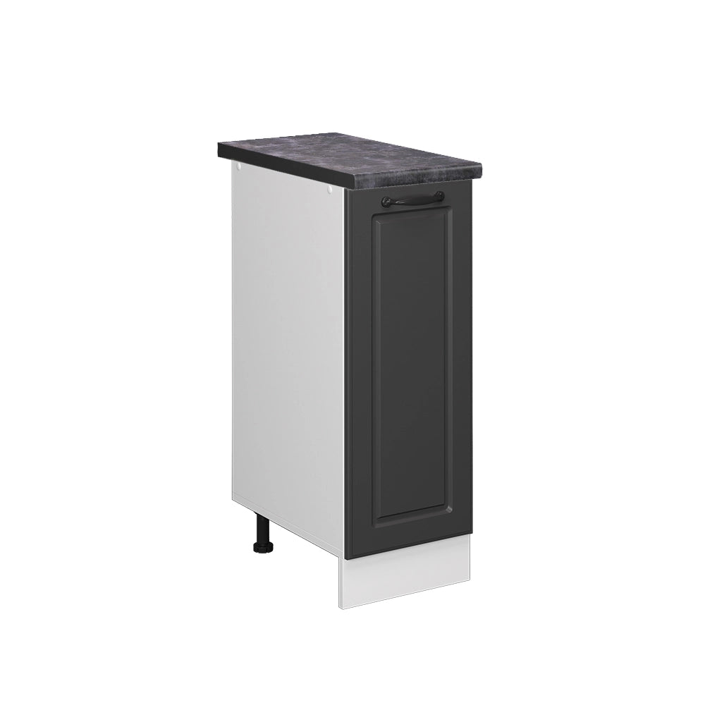 Armadio cucina dispensa alto R-Line Antracite rustico/Bianco 30 cm, PL Antracite Vicco