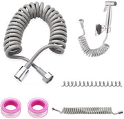 Set di doccia con tubo - Testa di doccia alta pressione - Set di doccia con stantuffo estendibile - Adatto per doccia e bagno