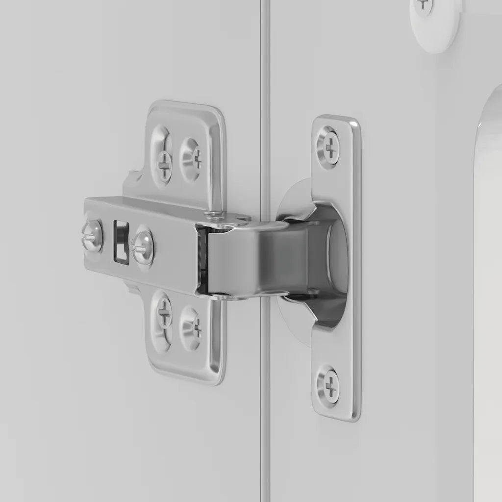 Pensile da Cucina con Porta in Vetro Lucca Bianco Lucido 853849