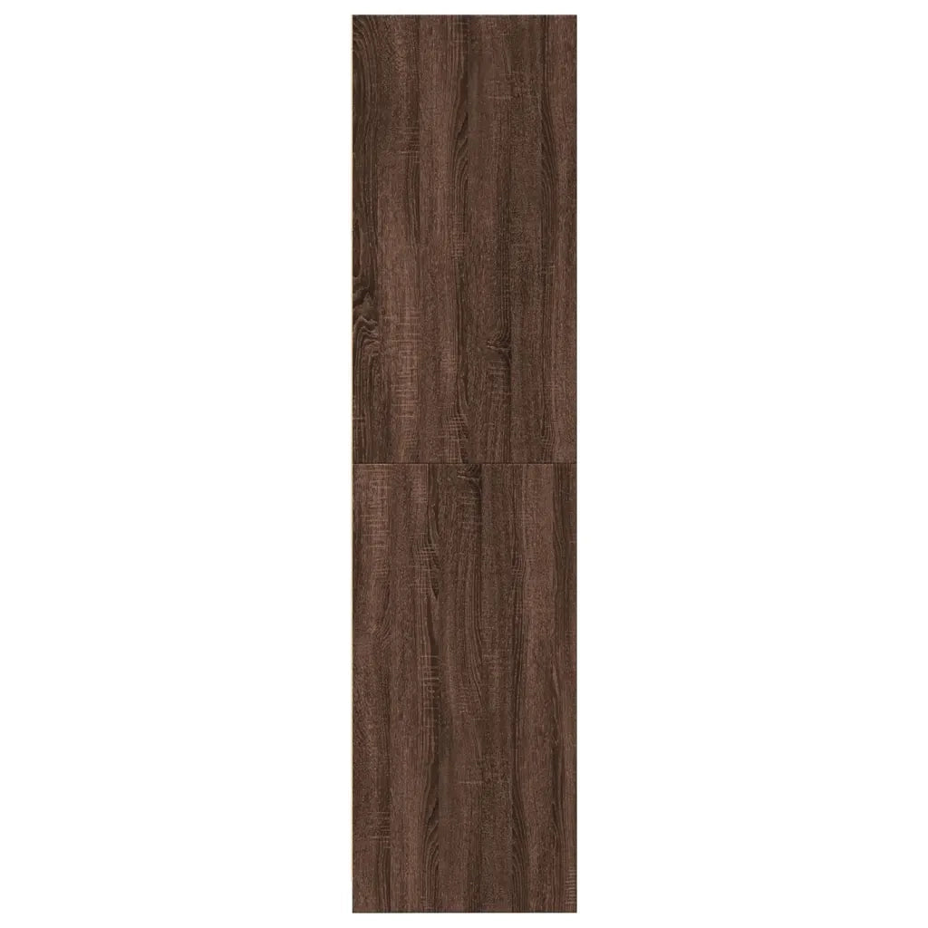 vidaXL Armadio Rovere Marrone 80x50x200 cm in Legno Multistrato