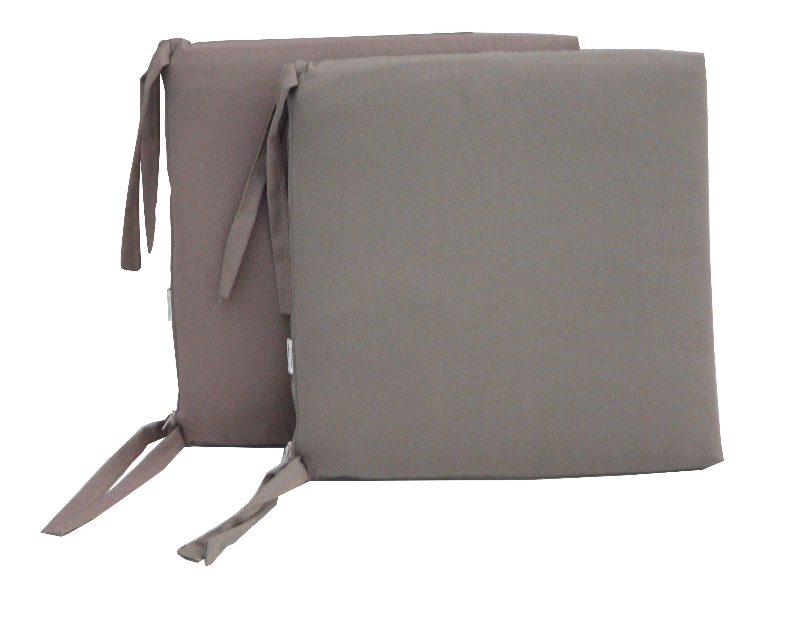 Set 2 Cuscini per Sedia da Giardino 40x40x5 cm in Dralon Allegro Taupe