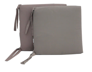 Set 2 Cuscini per Sedia da Giardino 40x40x5 cm in Dralon Allegro Taupe